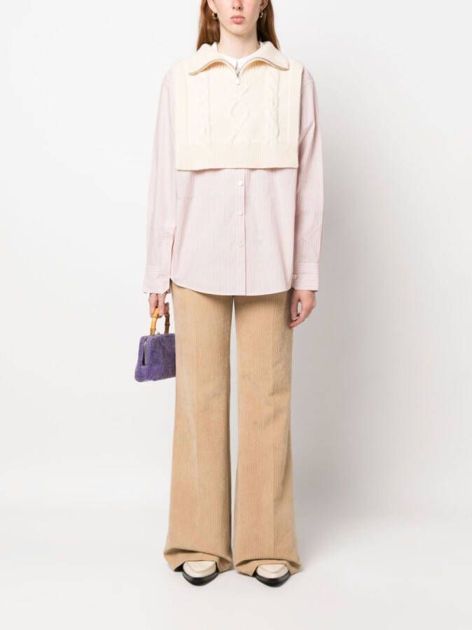 A.P.C. Cropped trui Beige