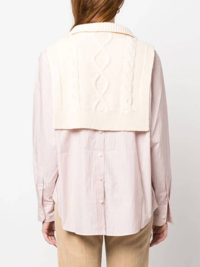 A.P.C. Cropped trui Beige