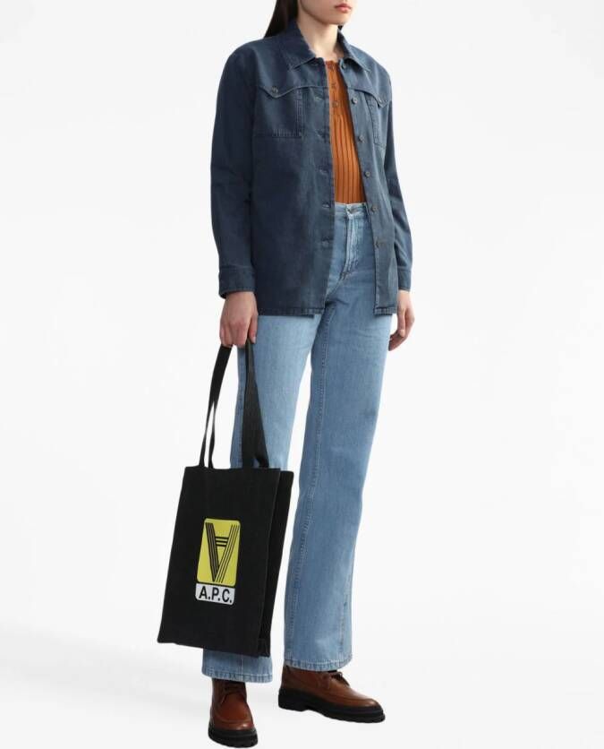 A.P.C. Denim jack Blauw