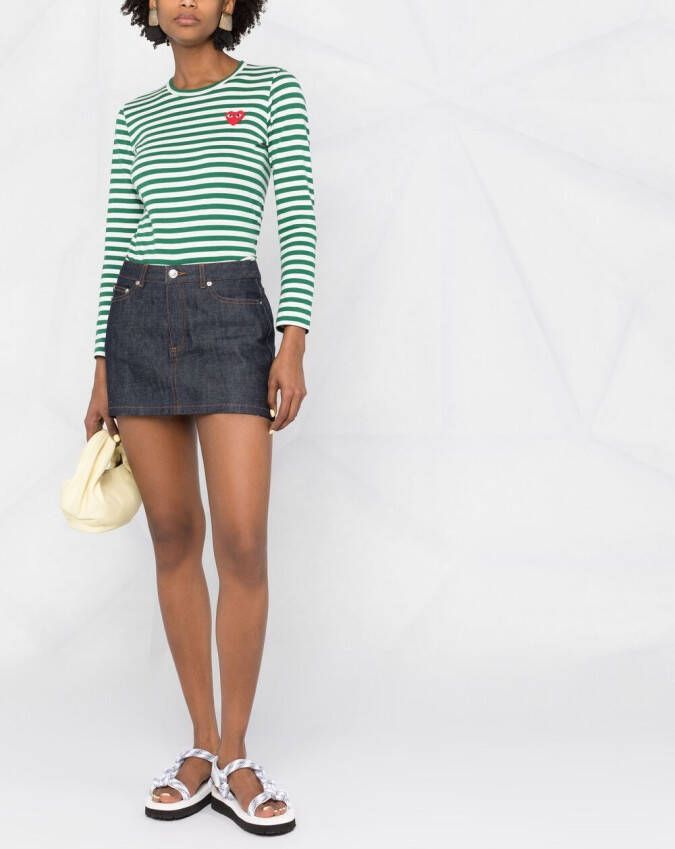 A.P.C. Denim midi-rok Blauw