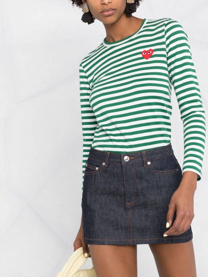 A.P.C. Denim midi-rok Blauw