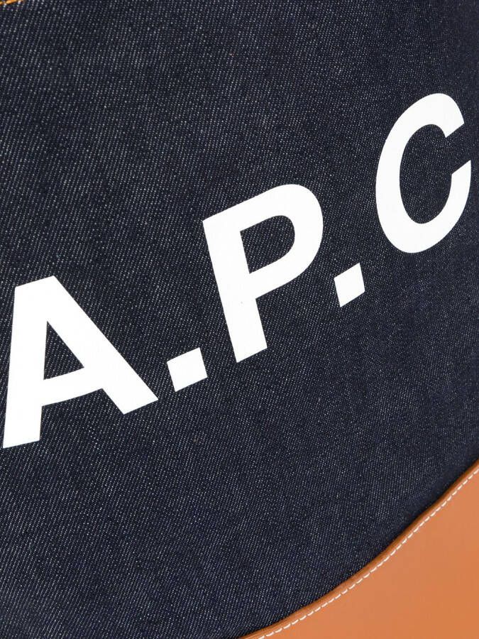 A.P.C. Denim schoudertas Blauw