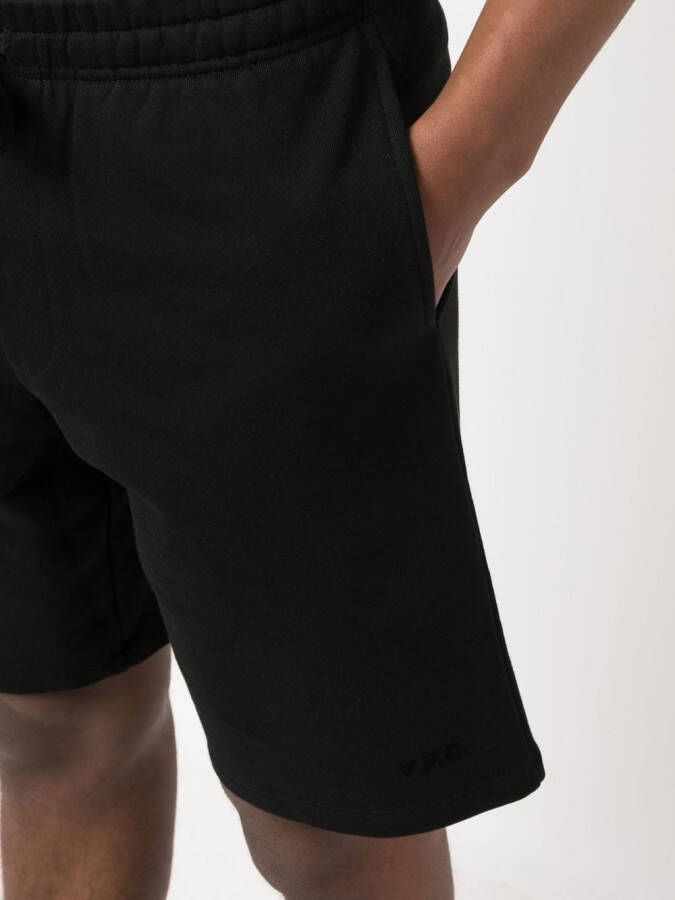 A.P.C. drawstring-waist track shorts Zwart
