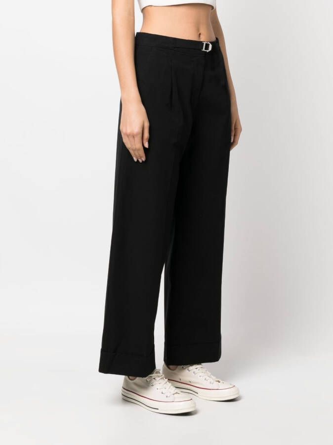 A.P.C. Broek met wijde pijpen Zwart