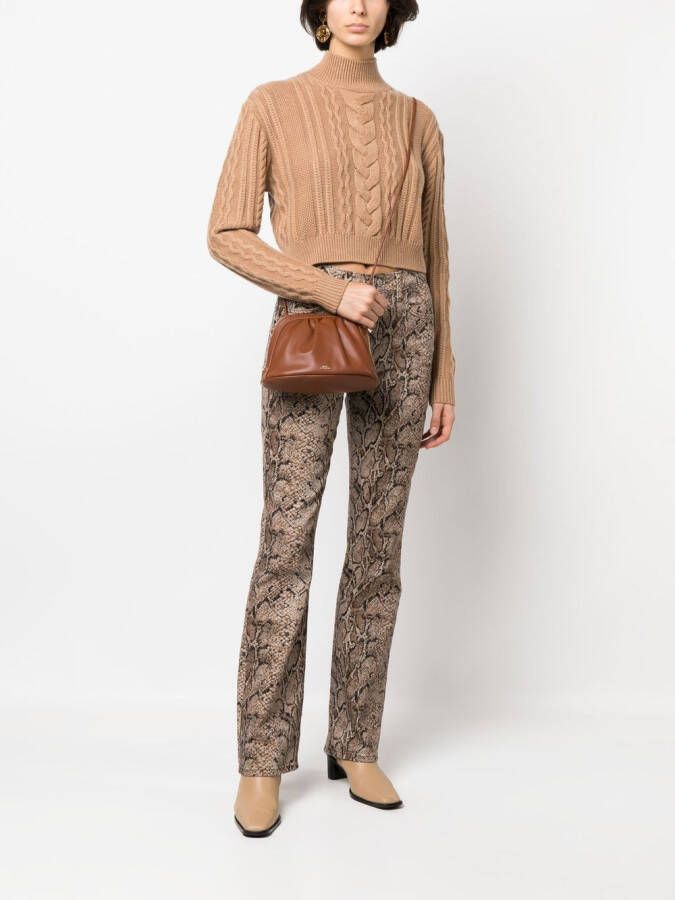 A.P.C. Schoudertas van imitatieleer Bruin