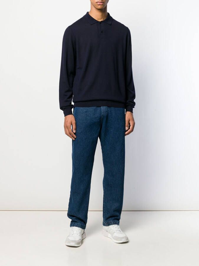 A.P.C. Gebreide trui Blauw