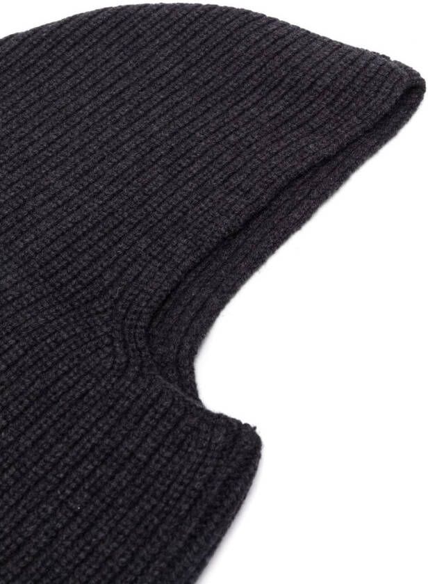 A.P.C. Geribbelde balaclava Grijs