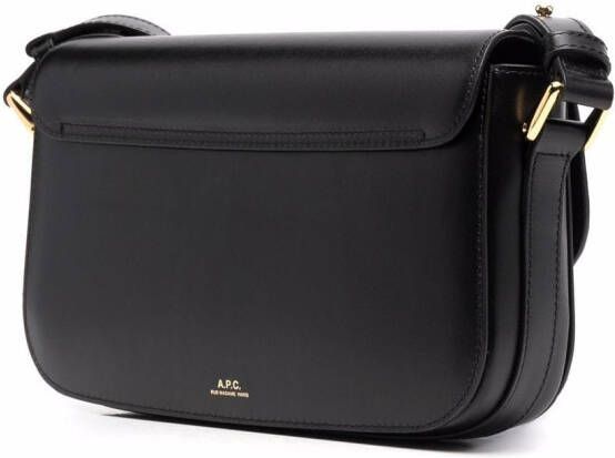 A.P.C. Grace leren schoudertas Zwart