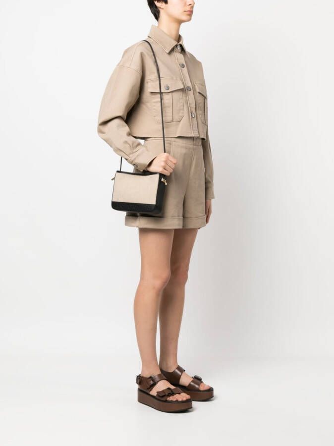 A.P.C. Helene canvas schoudertas Beige