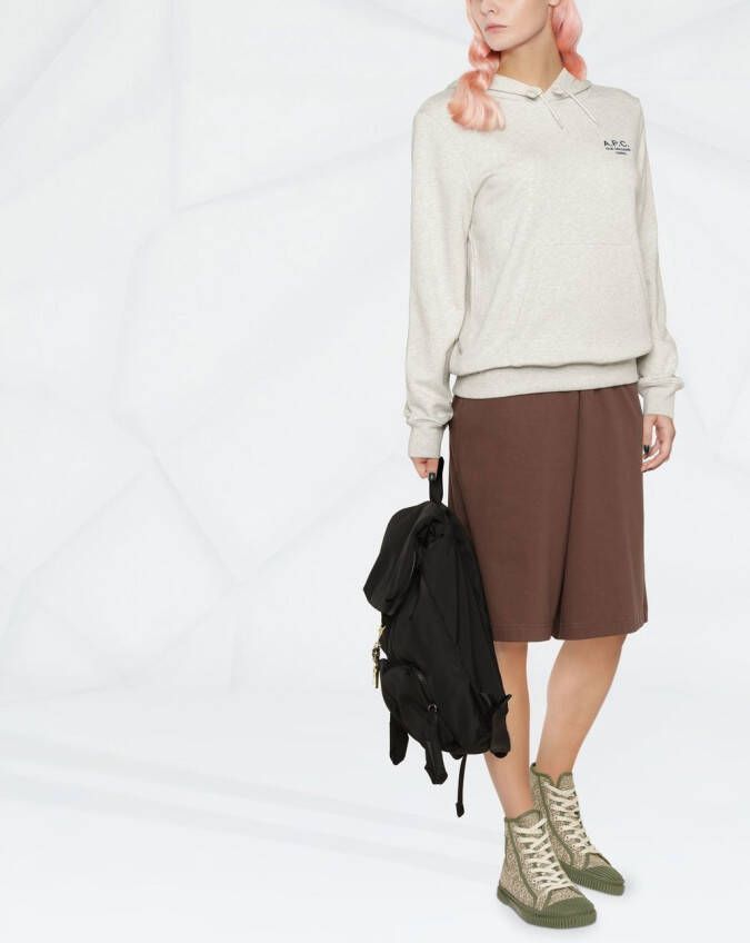 A.P.C. Hoodie met trekkoord Beige