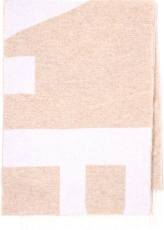 A.P.C. Intarsia sjaal Beige