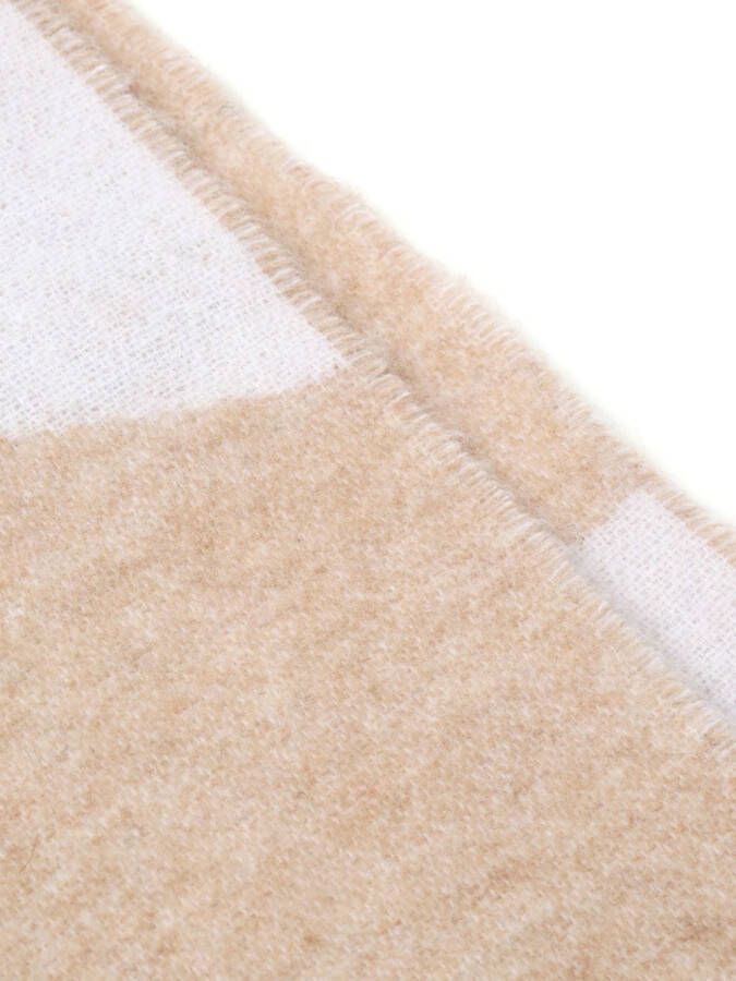 A.P.C. Intarsia sjaal Beige