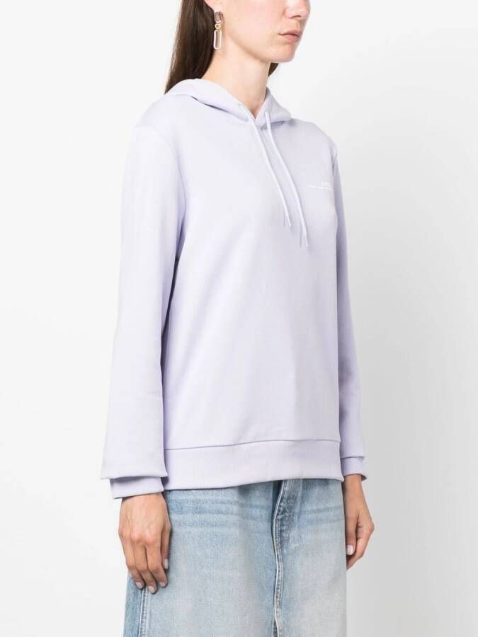 A.P.C. Katoenen hoodie Paars