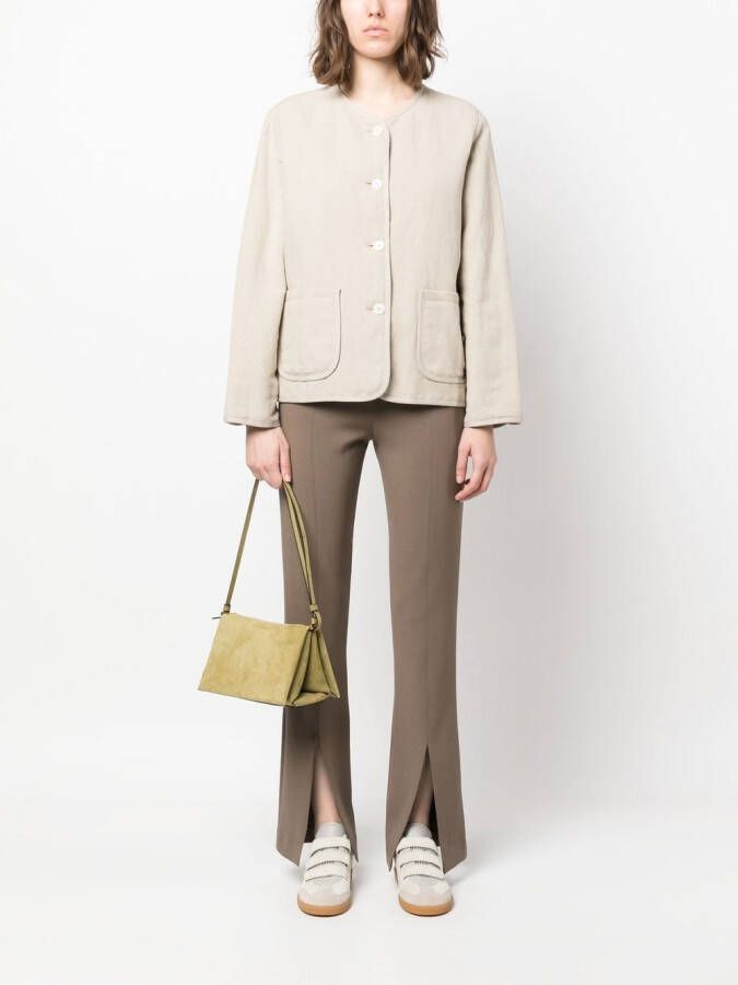 A.P.C. Jack met enkele rij knopen Beige