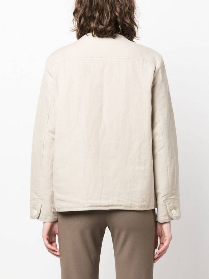 A.P.C. Jack met enkele rij knopen Beige