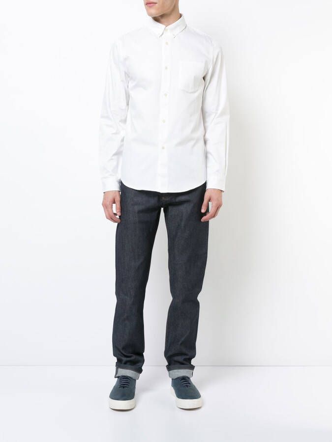 A.P.C. Jeans met rechte pijpen Blauw