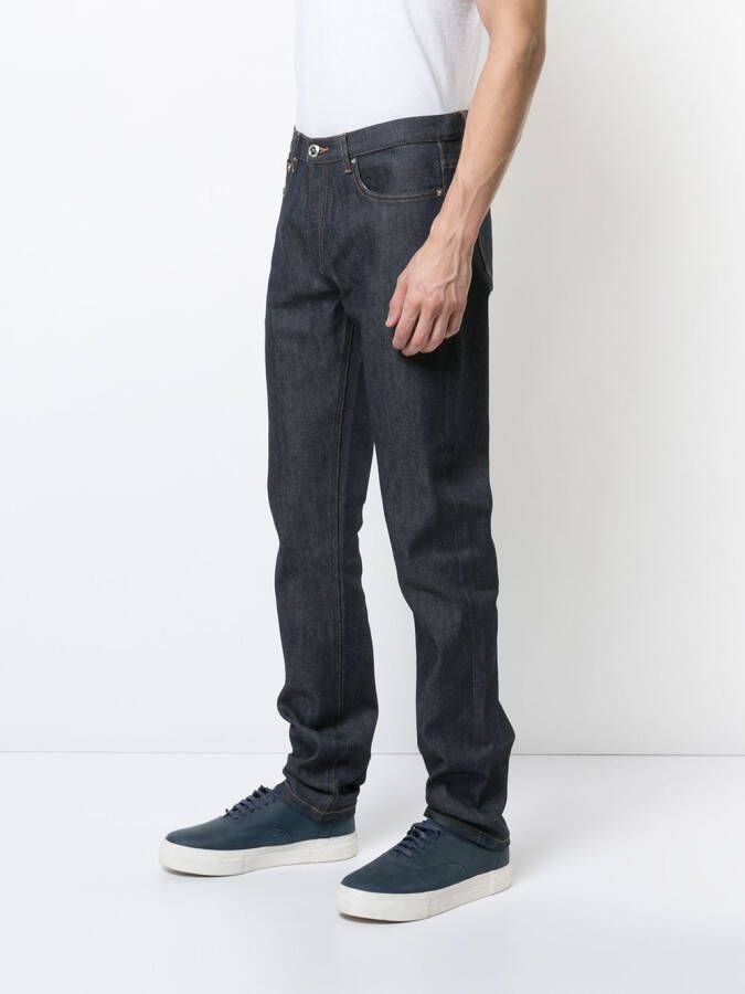 A.P.C. Jeans met rechte pijpen Blauw