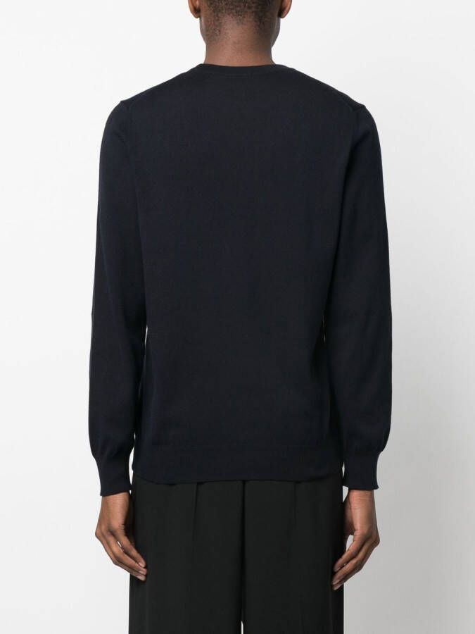 A.P.C. Trui met geborduurd logo Blauw