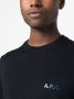 A.P.C. Trui met geborduurd logo Blauw - Thumbnail 5
