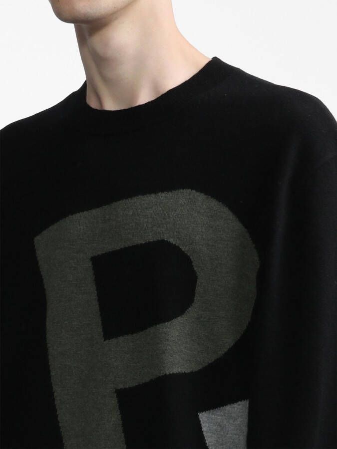 A.P.C. Trui met logopatch Zwart