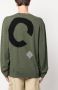 A.P.C. Sweater met intarsia logo Groen - Thumbnail 4