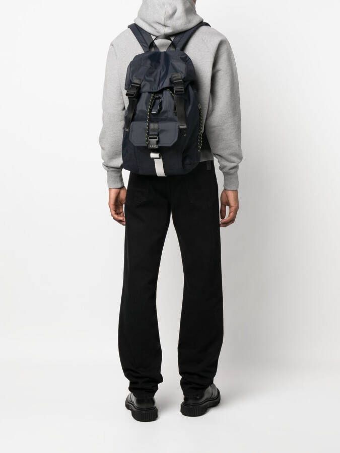 A.P.C. Rugzak met logopatch Blauw