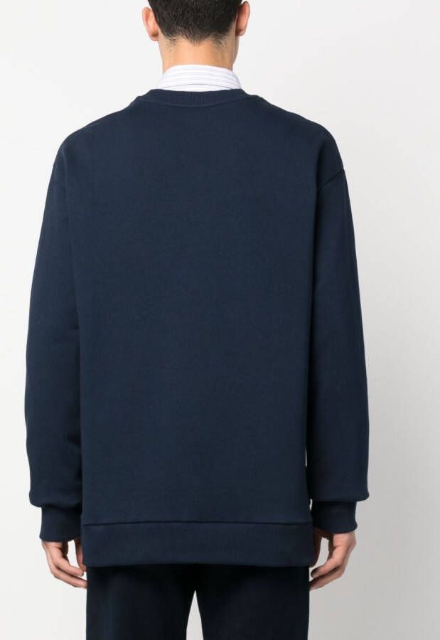 A.P.C. Sweater met logoprint Blauw