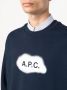 A.P.C. Sweater met logoprint Blauw - Thumbnail 5