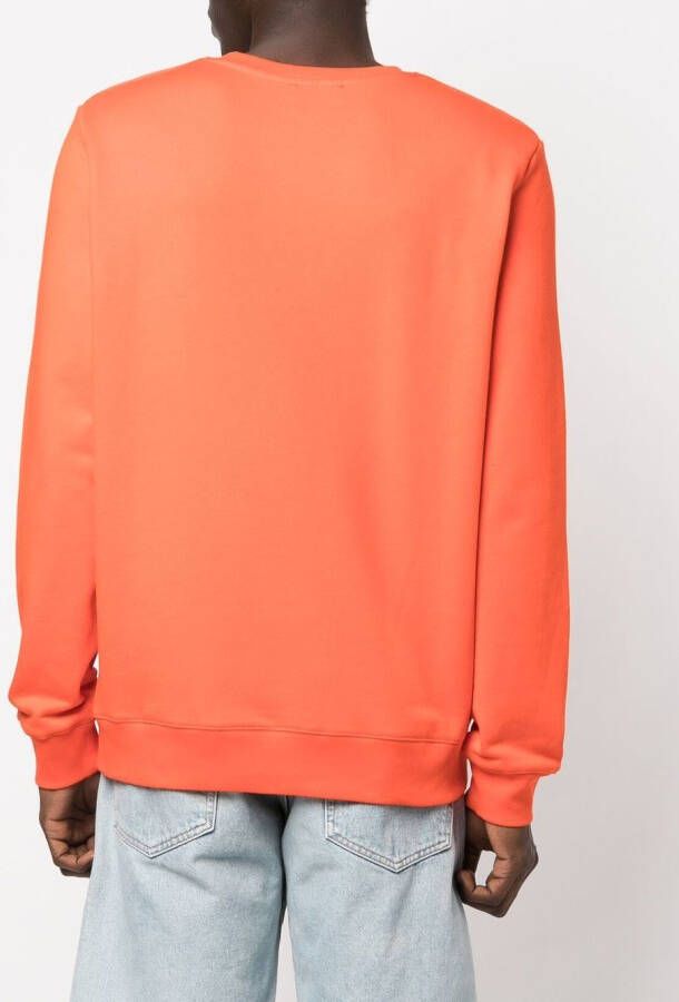 A.P.C. Sweater met logoprint Oranje