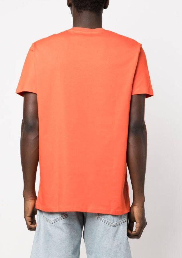 A.P.C. T-shirt met logoprint Oranje
