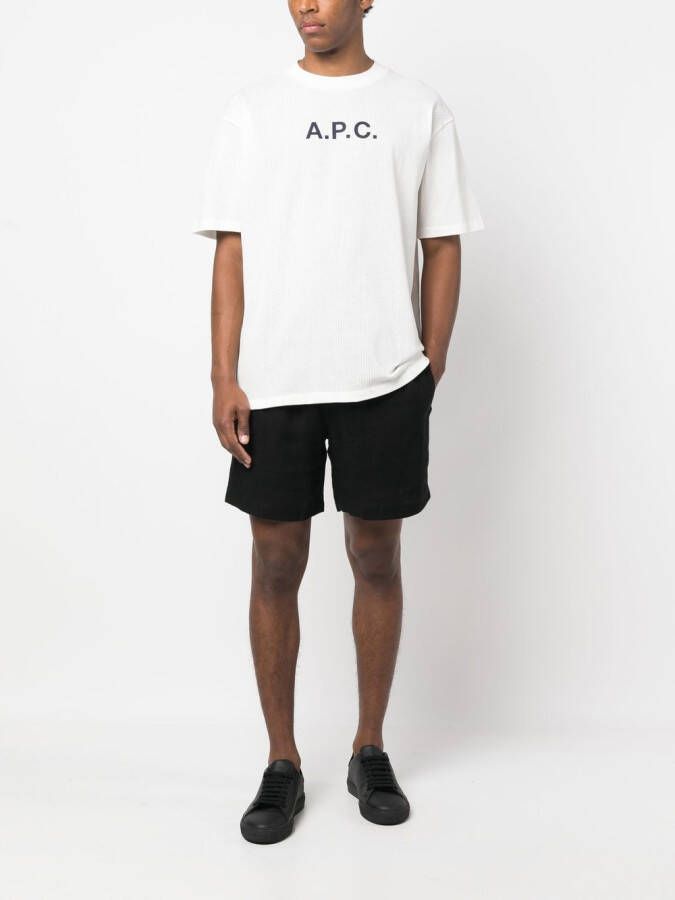 A.P.C. T-shirt met logoprint Wit