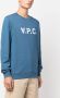 A.P.C. Sweater met logoprint Blauw - Thumbnail 3