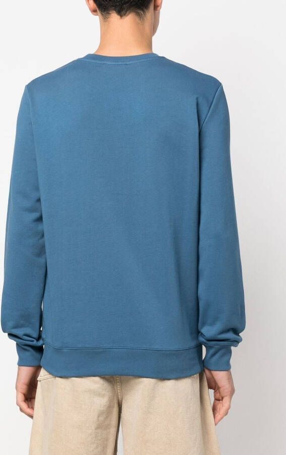 A.P.C. Sweater met logoprint Blauw