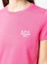A.P.C. T-shirt met logoprint Roze - Thumbnail 5