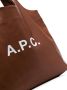 A.P.C. Shopper met logoprint Bruin - Thumbnail 4