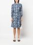 A.P.C. Mini-jurk met paisley-print Blauw - Thumbnail 2