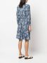 A.P.C. Mini-jurk met paisley-print Blauw - Thumbnail 4