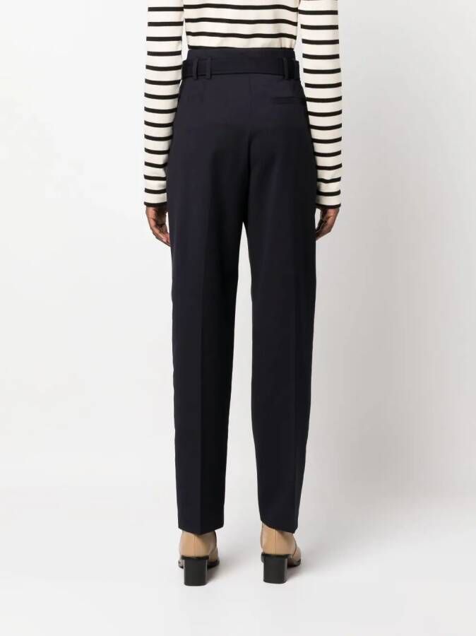 A.P.C. Pantalon met ceintuur Blauw