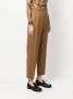 A.P.C. Cropped plooibroek Bruin - Thumbnail 3
