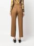 A.P.C. Cropped plooibroek Bruin - Thumbnail 4