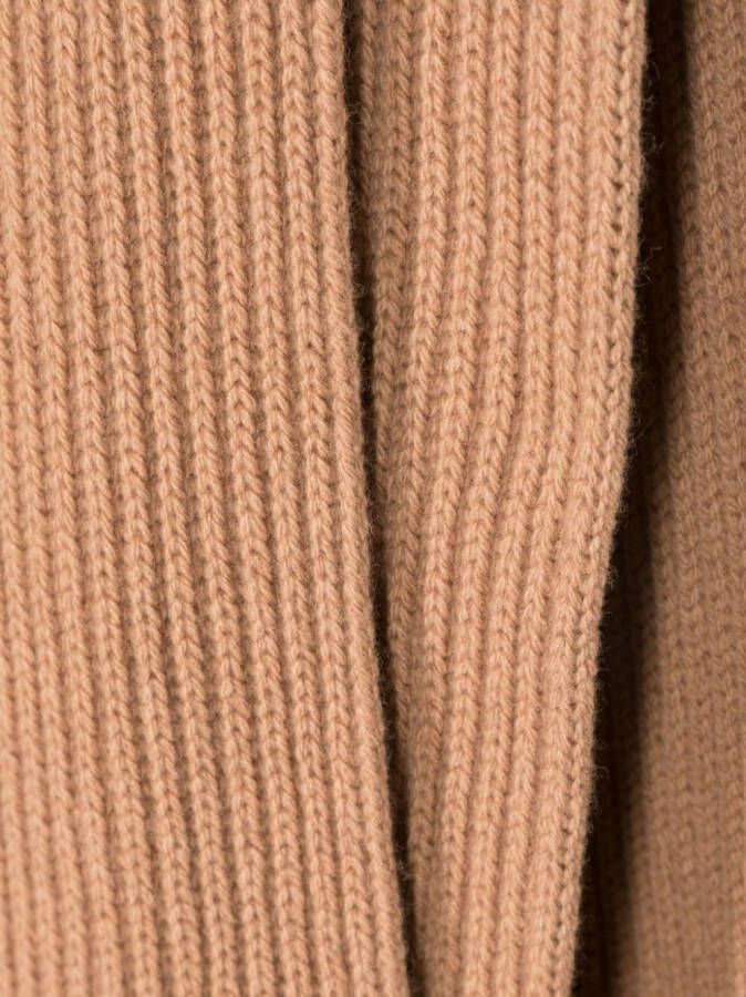 A.P.C. Ribgebreide sjaal Beige
