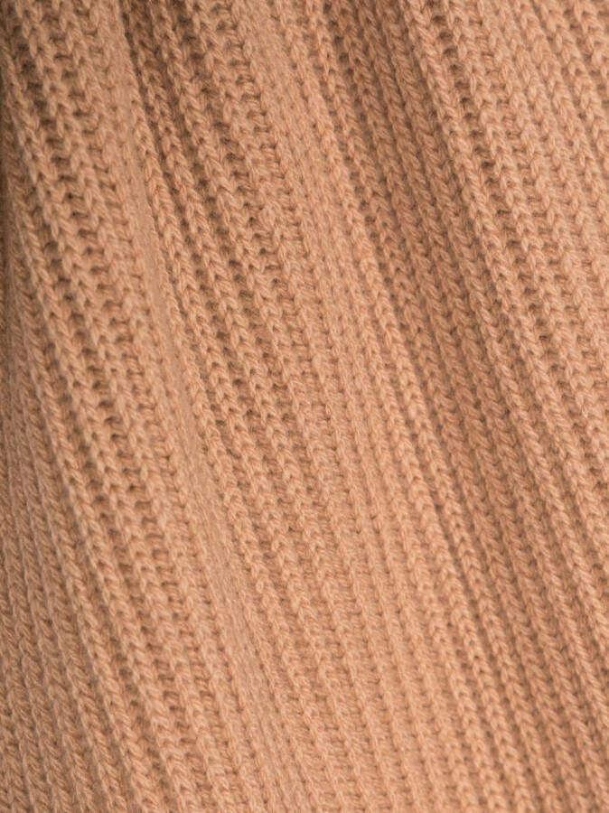 A.P.C. Ribgebreide sjaal Beige