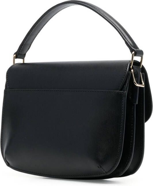 A.P.C. Sarah leren schoudertas Zwart