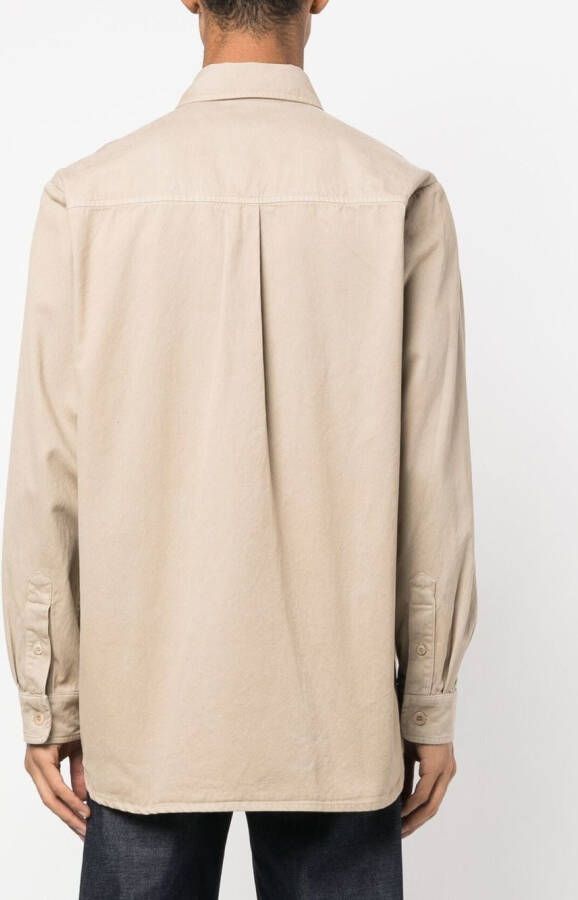 A.P.C. Shirtjack met logopatch Beige