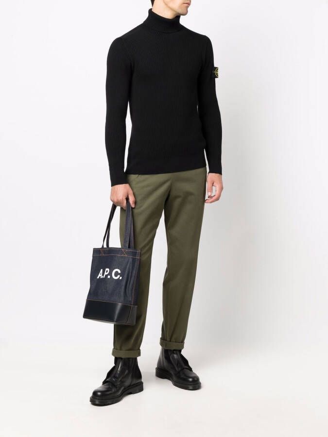 A.P.C. Shopper met logo Blauw