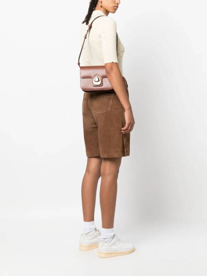 A.P.C. Astra leren schoudertas Bruin