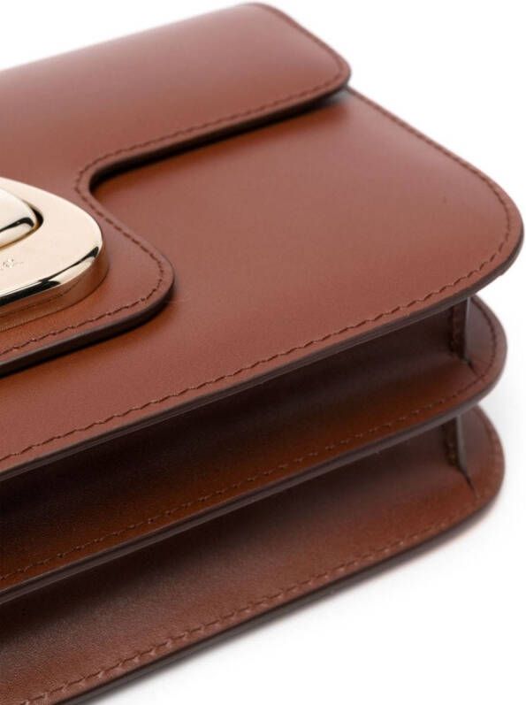 A.P.C. Astra leren schoudertas Bruin