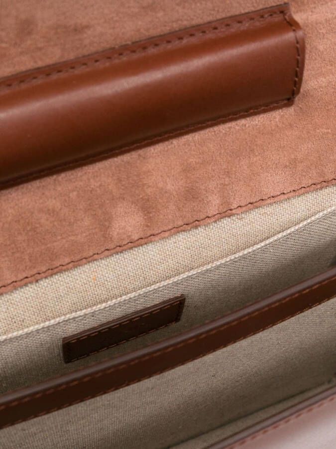 A.P.C. Astra leren schoudertas Bruin