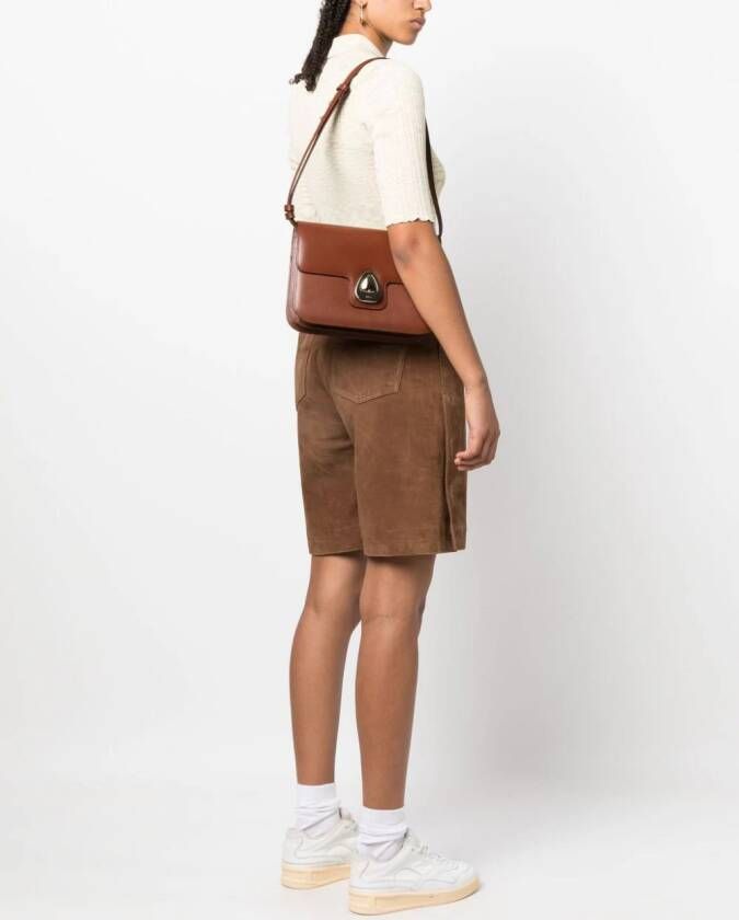 A.P.C. Astra leren schoudertas Bruin
