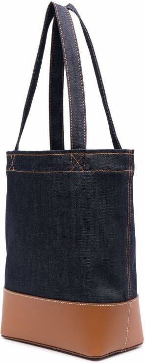 A.P.C. Shopper met logoprint Blauw